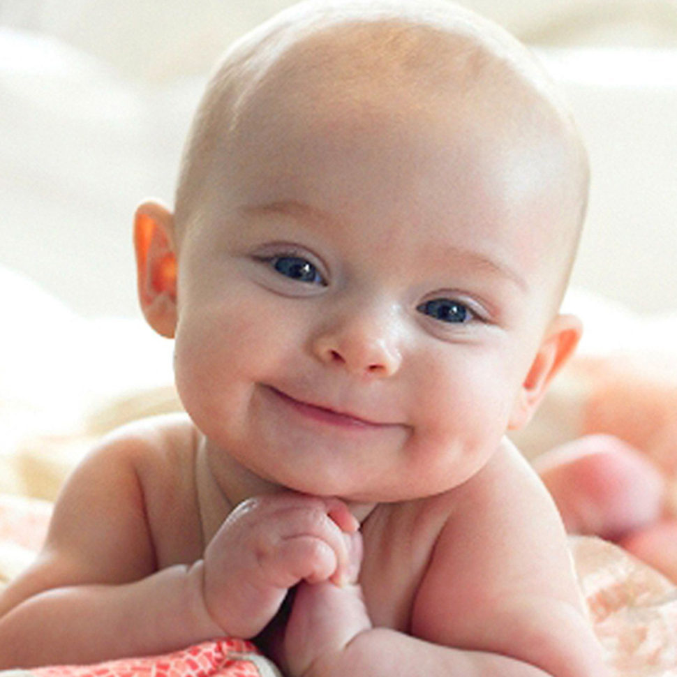 Baby smiling